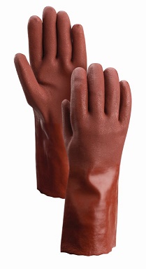 GLOVE PVC RUST DOUBLE;DIP GAUNTLET SF COTTON - General Purpose